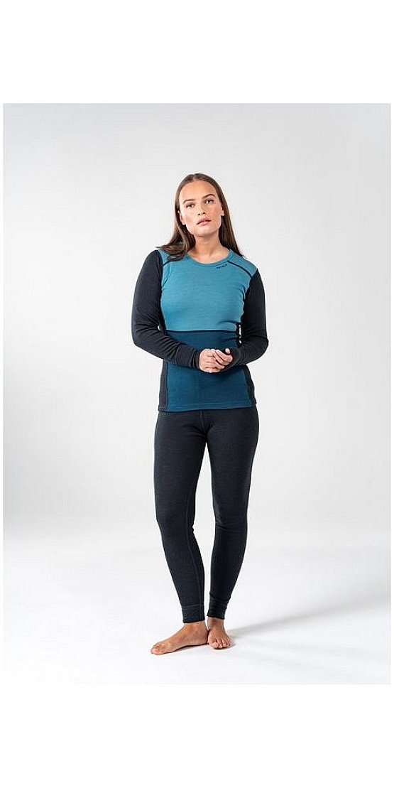 DEVOLD Lauparen Merino 190 Shirt Woman, modrá, XS DEVOLD Lauparen Merino 190 Shirt Woman, modrá, XS