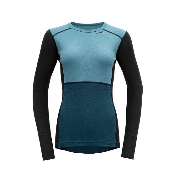 DEVOLD Lauparen Merino 190 Shirt Woman, modrá, XS DEVOLD Lauparen Merino 190 Shirt Woman, modrá, XS