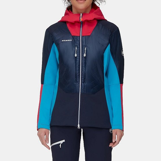 MAMMUT Eisfeld SO Hybrid Hooded Jacket Women, night-azalea MAMMUT Eisfeld SO Hybrid Hooded Jacket Women, night-azalea