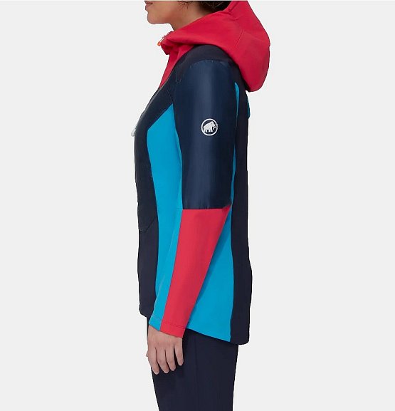 MAMMUT Eisfeld SO Hybrid Hooded Jacket Women, night-azalea MAMMUT Eisfeld SO Hybrid Hooded Jacket Women, night-azalea