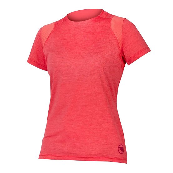 ENDURA Wms Single Track S/S Jersey II, punch pink