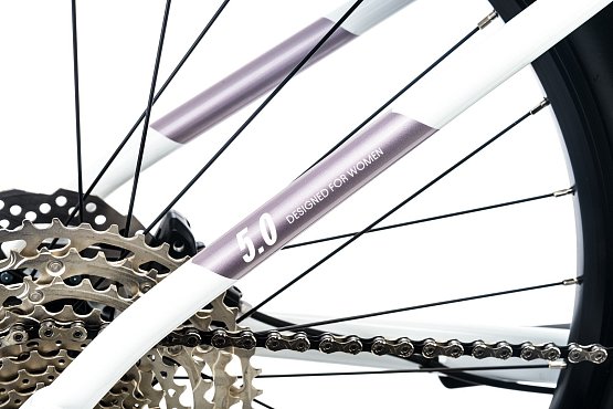 CTM Charisma 5.0 27,5" 2023, biela/sivofialová perleť, L (18")