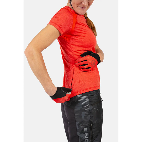 ENDURA Wms Single Track S/S Jersey II, punch pink