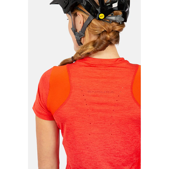 ENDURA Wms Single Track S/S Jersey II, punch pink