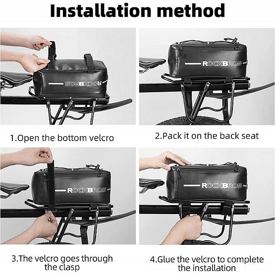ROCKBROS Taška na nosič 10,5L, čierna