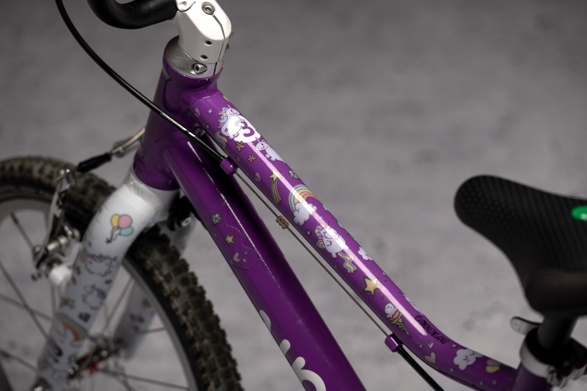 Ochranná fólia DYEDbro Unicorn lesk na detský bicykel