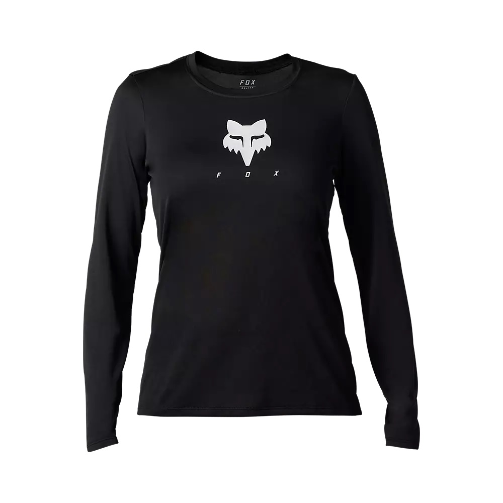 FOX Womens Ranger TruDri® Long Sleeve Jersey, black
