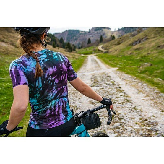 NORTHWAVE Blade Flower Woman Jersey Short Sleeve, black/turquoise