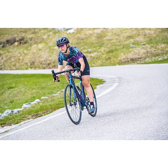 NORTHWAVE Blade Flower Woman Jersey Short Sleeve, black/turquoise