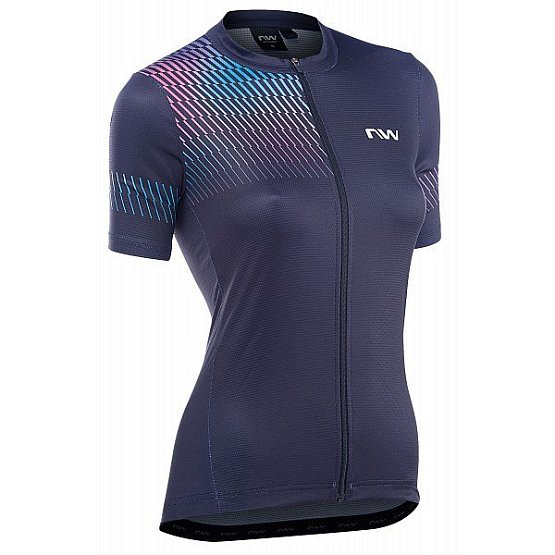 NORTHWAVE Origin Woman Jersey Short Sleeve, black/iridesc, L NORTHWAVE Origin Woman Jersey Short Sleeve, black/iridesc, L