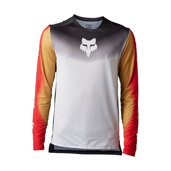 FOX Flexair Ls Jersey Novah, black/white - MEGA VÝPREDAJ -30%