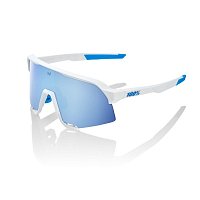 100% S3, Movistar Team White - HiPER Blue Multilayer Mirror Lens 100% S3, Movistar Team White - HiPER Blue Multilayer Mirror Lens