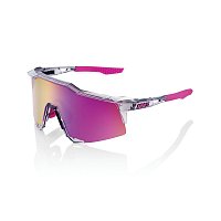 100% Speedcraft, Polished Translucent Grey - Purple Multilayer Mirror Lens