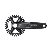 Stred SHIMANO Deore M5100 175MM 30Z. 10/11-K. dvojdielny, bez ložísk, čierna