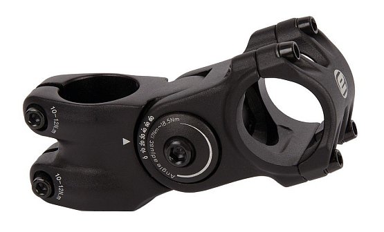 A-Head predstavec Ergotec Octopus 2 hliník, čierna, 1 1/8",Ø 31,8mm,75mm