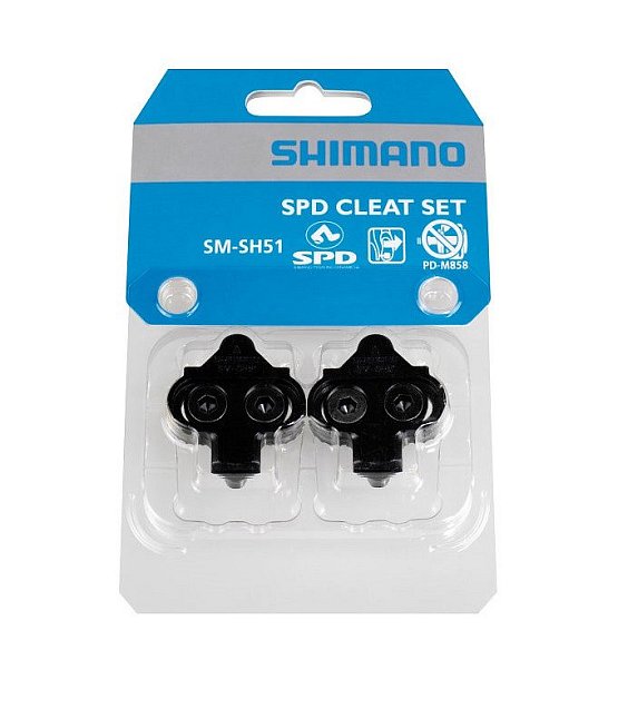 Zarážky SHIMANO SM-SH51 čierne, bez plátu do tretier