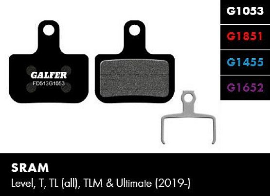 Brzdové platničky GALFER FD513 - SRAM