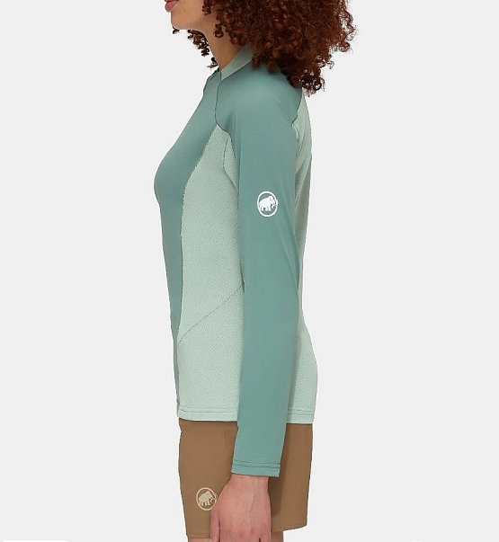 MAMMUT Aenergy FL Half Zip Longsleeve Women, dark jade-jade MAMMUT Aenergy FL Half Zip Longsleeve Women, dark jade-jade