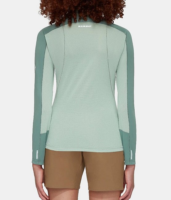 MAMMUT Aenergy FL Half Zip Longsleeve Women, dark jade-jade MAMMUT Aenergy FL Half Zip Longsleeve Women, dark jade-jade