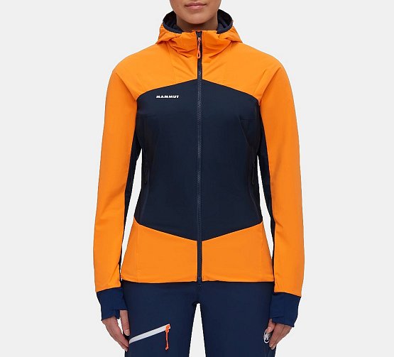 MAMMUT Taiss IN Hybrid Hooded Women, tangerine-marine, S MAMMUT Taiss IN Hybrid Hooded Women, tangerine-marine, S