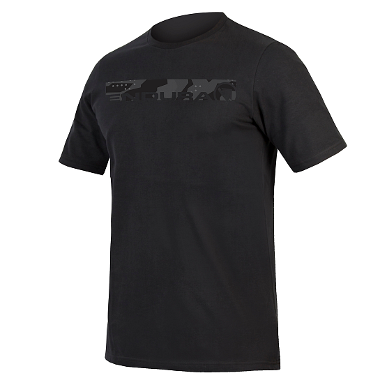 ENDURA One Clan Organic Tee Camo, black