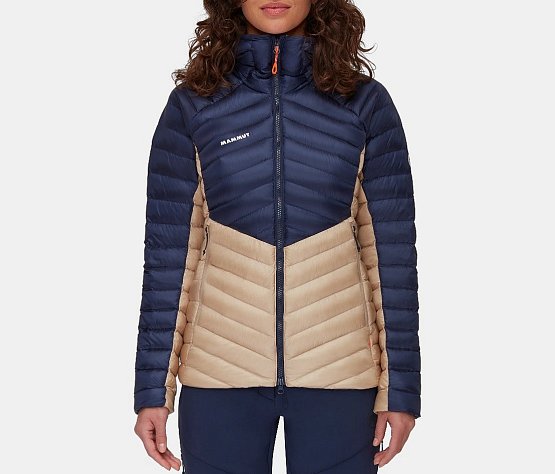 MAMMUT Broad Peak IN Hooded Jacket Women, savannah-marine, S