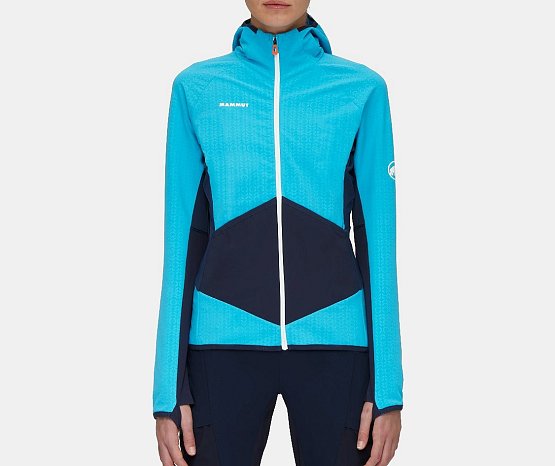 MAMMUT Eiger Speed ML Hybrid hooded jacket women, sky-night