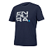 ENDURA One Clan Organic Tee Stacked, blue ENDURA One Clan Organic Tee Stacked, blue
