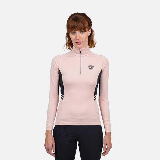 ROSSIGNOL W Poursuite 1/2 Zip, pink, M