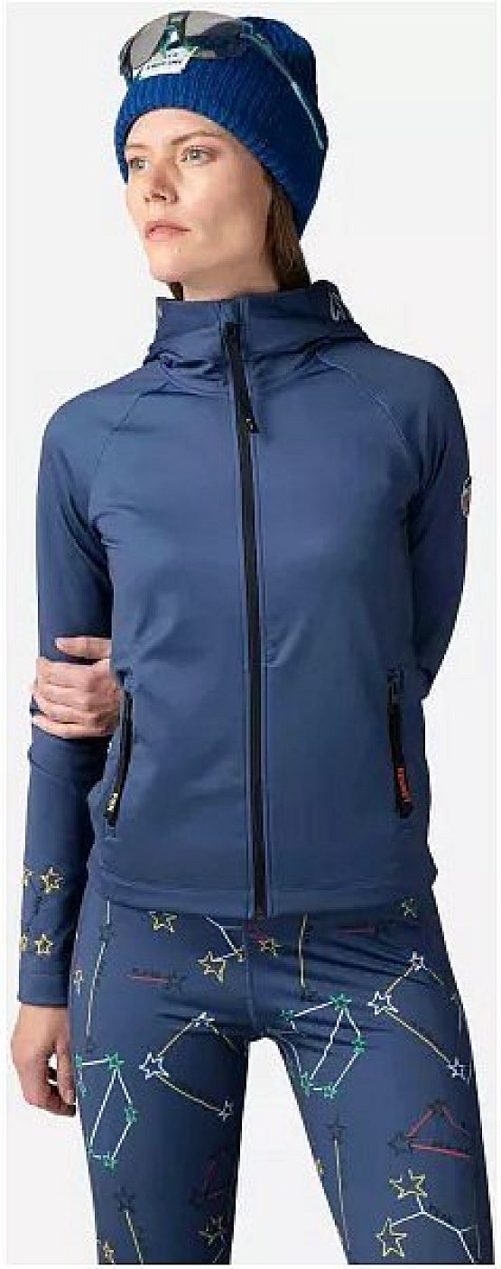 ROSSIGNOL W CLIMI HOODIE JKT, cosmic blue ROSSIGNOL W CLIMI HOODIE JKT, cosmic blue