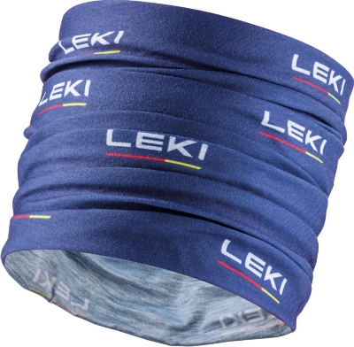 Leki Multiscarf, true navy blue-white