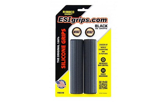 Rukoväte ESI grips Ribbed Chunky, black Rukoväte ESI grips Ribbed Chunky, black