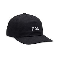 FOX Wordmark Adjustable Hat, black/white FOX Wordmark Adjustable Hat, black/white