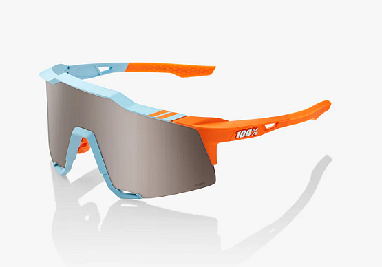 100% Speedcraft, Soft Tact Two Tone - HiPER Silver Mirror Lens 100% Speedcraft, Soft Tact Two Tone - HiPER Silver Mirror Lens