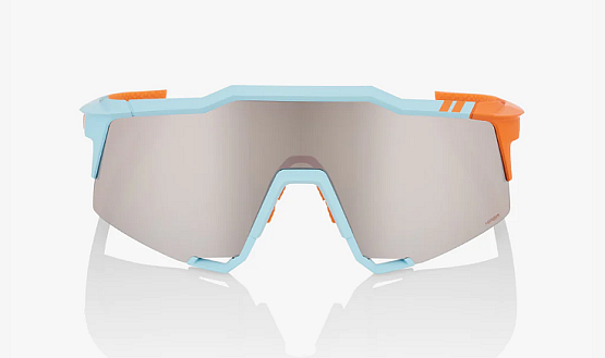 100% Speedcraft, Soft Tact Two Tone - HiPER Silver Mirror Lens 100% Speedcraft, Soft Tact Two Tone - HiPER Silver Mirror Lens