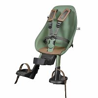 Detská sedačka URBAN IKI predná, icho zelená/kurumi hnedá