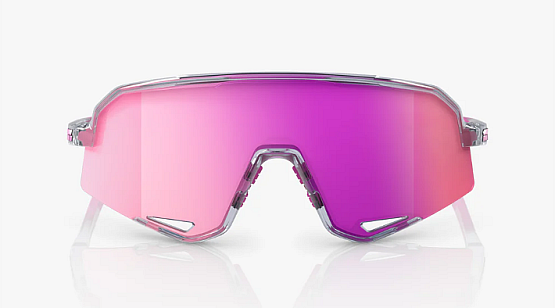 100% SLENDALE Polished Translucent Grey - Purple Multilayer Mirror Lens