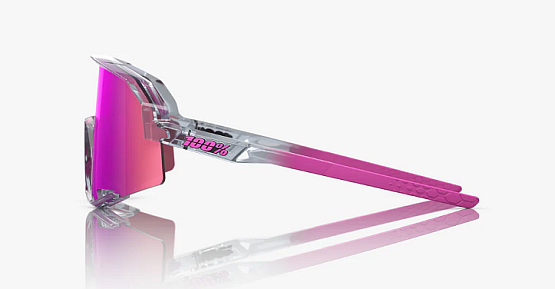 100% SLENDALE Polished Translucent Grey - Purple Multilayer Mirror Lens