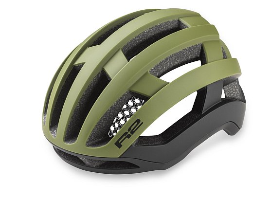 Cyklistická prilba R2 Chaser, matt olive green/black