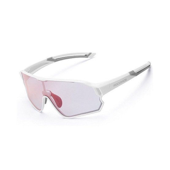 ROCKBROS, detské, fotochromatické, bielo-sivé, Cat.0-3
