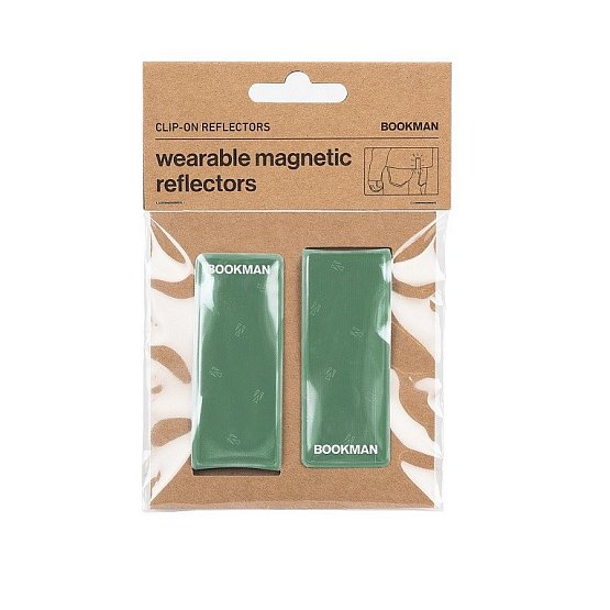 Magnetická pripínacia odrazka BOOKMAN, green