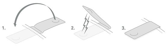Magnetická pripínacia odrazka BOOKMAN, orange