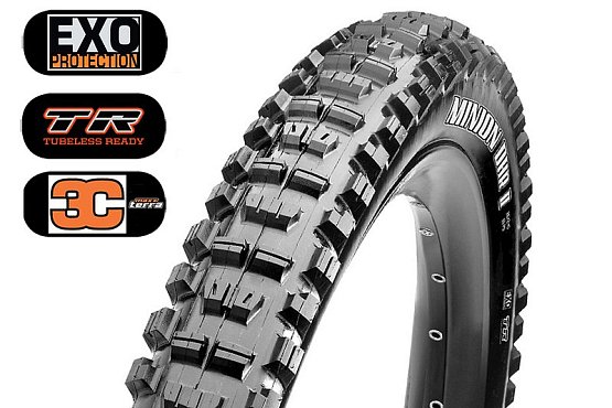 Plášť MAXXIS Minion DHR II 3CT/EXO/TR 29"x2.60, 120 TPI, kevlar, black