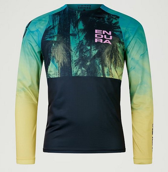 ENDURA Tropical L/S Tee LTD, atlantic