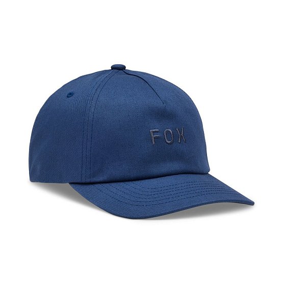 FOX Wordmark Adjustable Hat, blue, One size