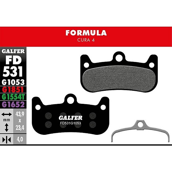 Brzdové platničky GALFER FD531 Formula Cura 4 - Standard