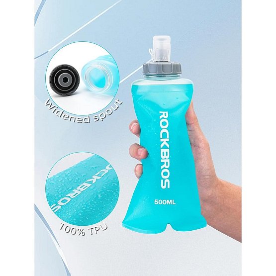 Fľaša ROCKBROS TPU polymér, skladacia, 500ml 