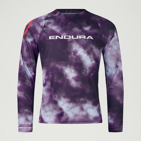 ENDURA Pixel Cloud LS Tee Ltd, thistle, XL