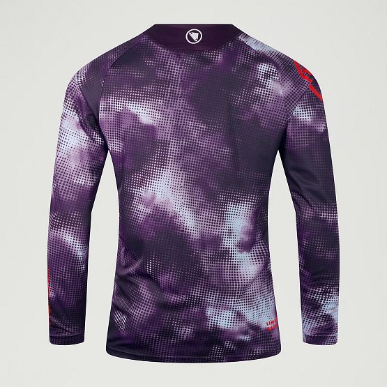 ENDURA Pixel Cloud LS Tee Ltd, thistle, XL