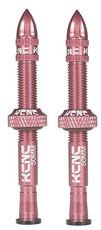 Ventiliky KCNC na bezdušové koleso, 50mm, pink